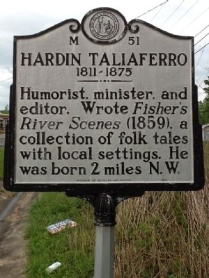Hardin Taliaferro Marker. Click for full size. Hardin Taliaferro Marker image. Click for full size.