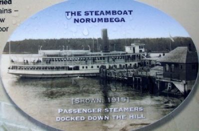 Photo of Steamboat Norumbega on Waukeag House Hotel Marker image. Click for full size.