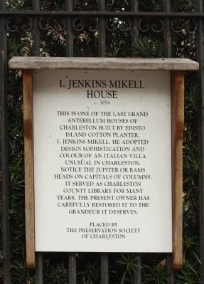 I. Jenkins Mikell House Marker image. Click for full size.