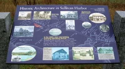 Historic Architecture in Sullivan Harbor Marker image. Click for full size.