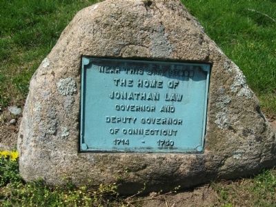 Home Site of Jonathan Law Marker. Click for full size. Home Site of Jonathan Law Marker image. Click for full size.
