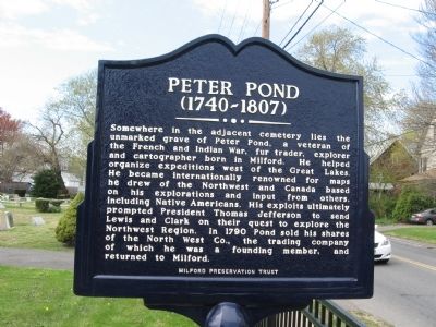 Peter Pond Marker image. Click for full size.