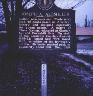 Joseph A. Altsheler Marker image. Click for full size.