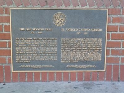 The Old Spanish Trail Marker. Click for full size. The Old Spanish Trail Marker image. Click for full size.