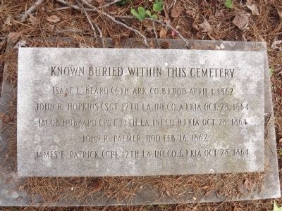 Known Buried Marker. Click for full size. Known Buried Marker image. Click for full size.
