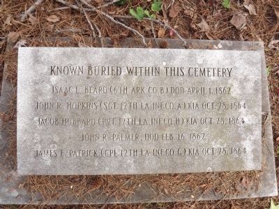 Known Buried Marker image. Click for full size.