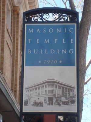 Masonic Temple Building Marker image. Click for full size.