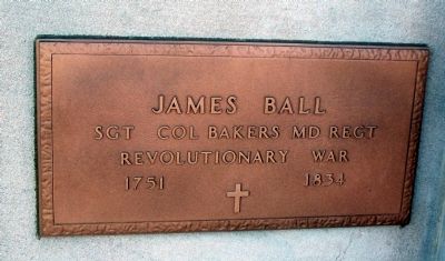 James Ball - Plaque image. Click for full size.