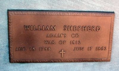 William Shepherd - Plaque image. Click for full size.