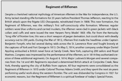 Regiment of Riflemen profile - by John C. Fredriksen image. Click for full size.