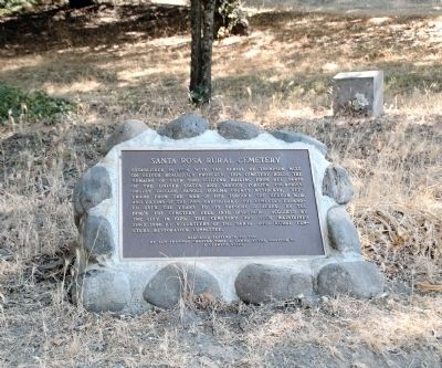 Santa Rosa Rural Cemetery Marker image. Click for full size.