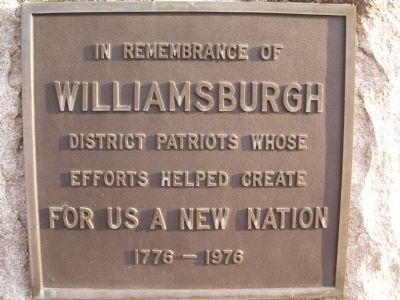 Williamsburgh Marker image. Click for full size.