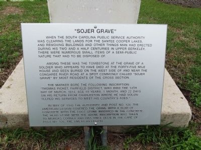 “Sojer Grave” Marker image. Click for full size.