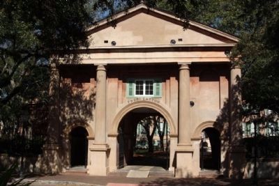 College of Charleston The Gate Lodge, designed by Edward B. White and built in 1852 image. Click for full size.