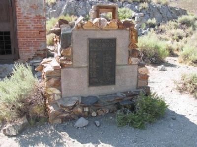 E Clampus Vitus Dedication Plaque. Click for full size. E Clampus Vitus Dedication Plaque image. Click for full size.