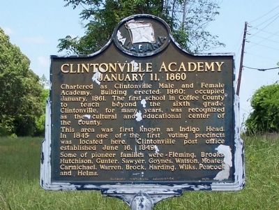 Clintonville Academy Marker image. Click for full size.