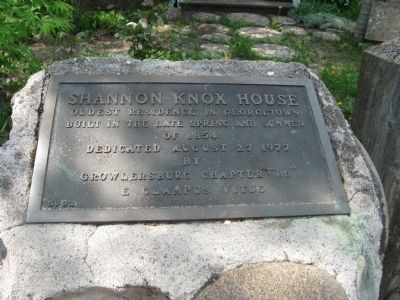 Shannon Knox House Marker image. Click for full size.