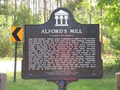 Alfords Mill Marker reverse, with the same text image. Click for full size.