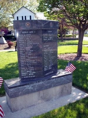 Obverse Side - - Wells County Veterans Honor Roll Marker image. Click for full size.