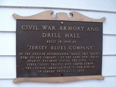 Civil War Armory and Drill Hall Marker image. Click for full size.