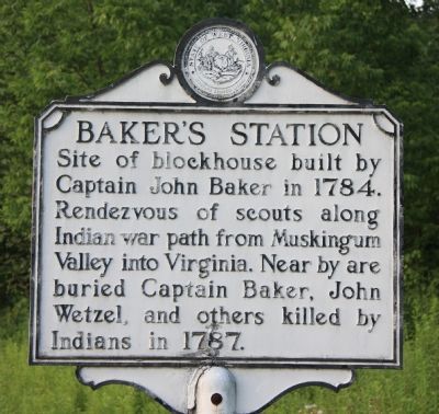 Baker's Station Marker image. Click for full size.
