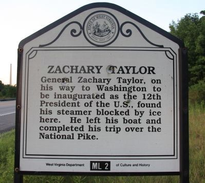 Zachary Taylor Marker. Click for full size. Zachary Taylor Marker image. Click for full size.