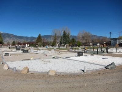 Garden Cemetery - looking northwest from southeast corner of the cemetery image. Click for full size.