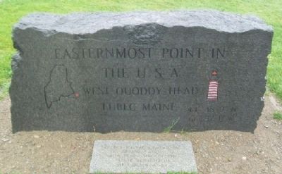 Easternmost Point in the U.S.A. Marker image. Click for full size.