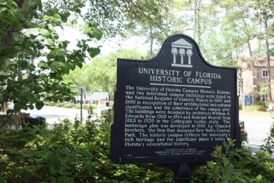 University of Florida Historic Campus Marker image. Click for full size.