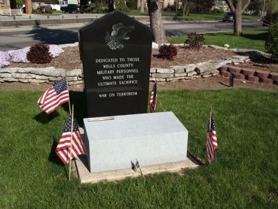 Wells County War on Terrorism Honor Roll Marker. Click for full size. Wells County War on Terrorism Honor Roll Marker image. Click for full size.