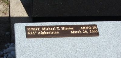 Name Plaque - - Wells County War on Terrorism Honor Roll Marker image. Click for full size.