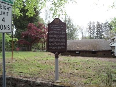 Washington’s Encampment Marker. Click for full size. Washington’s Encampment Marker image. Click for full size.