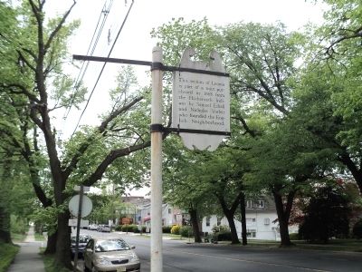 Leonia Tract Marker. Click for full size. Leonia Tract Marker image. Click for full size.