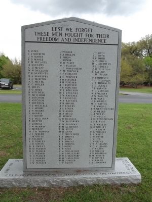 Berkeley County Confederate Monument Marker Reverse. Click for full size. Berkeley County Confederate Monument Marker Reverse image. Click for full size.