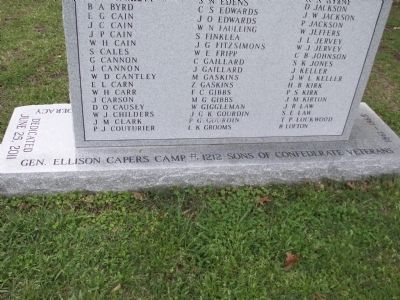 Berkeley County Confederate Monument Marker Front Base. Click for full size. Berkeley County Confederate Monument Marker Front Base image. Click for full size.