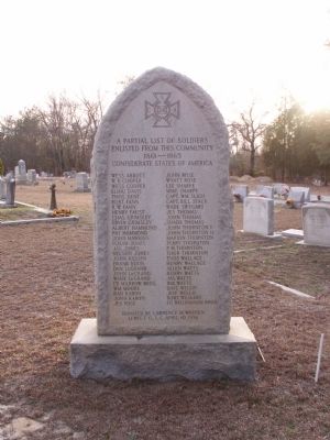 Killian Road Baptist Church Cemetery Confederate Soldiers Monument Marker image. Click for full size.
