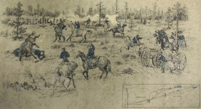 "The Yankees are Coming" Marker battle scene image. Click for full size.