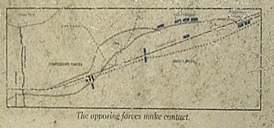 "The Yankees are Coming" Marker included battle map image. Click for full size.