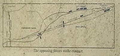 "The Yankees are Coming" Marker included battle map image. Click for full size.