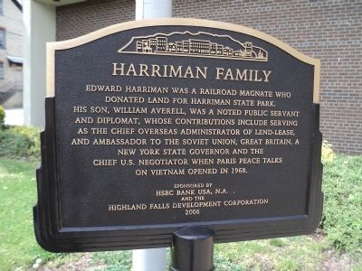 Harriman Family Marker image. Click for full size.