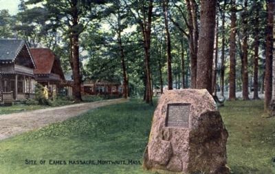 Early Postcard Showing Marker image. Click for full size.
