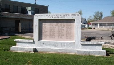 Jay County W.W. I and W.W. II Honor Roll Marker image. Click for full size.