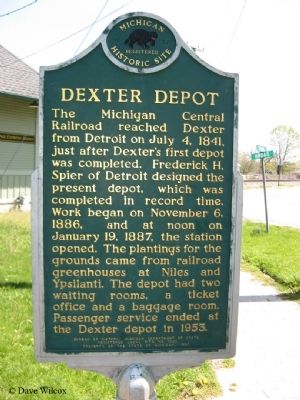 Dexter Depot Marker image. Click for full size.