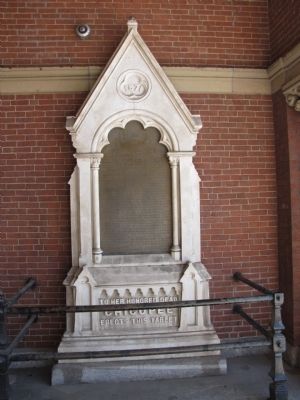 Chicopee Civil War Memorial tablet at City Hall image. Click for full size.