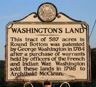 Washington's Land Marker image. Click for full size.
