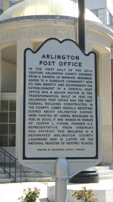 Arlington Post Office Marker. Click for full size. Arlington Post Office Marker image. Click for full size.