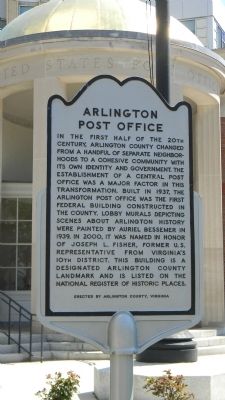 Arlington Post Office Marker image. Click for full size.