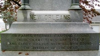 Civil War Memorial West Face. Click for full size. Civil War Memorial West Face image. Click for full size.
