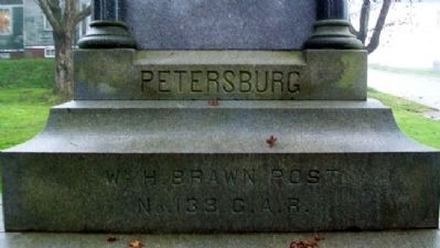Civil War Memorial East Face. Click for full size. Civil War Memorial East Face image. Click for full size.