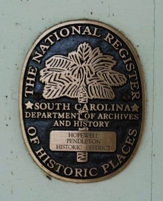 Hopewell Plantation<br>National Register Medallion image. Click for full size.